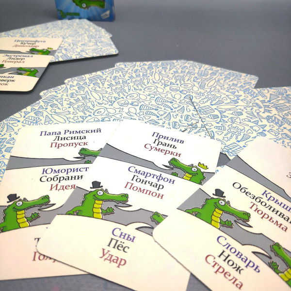 Карточная игра "Крокодил" 24 карты / Игра для веселой компании / Для взрослых и детей